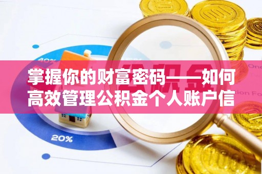 桐梓掌握你的财富密码——如何高效管理公积金个人账户信息