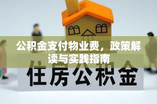 桐梓公积金支付物业费，政策解读与实践指南