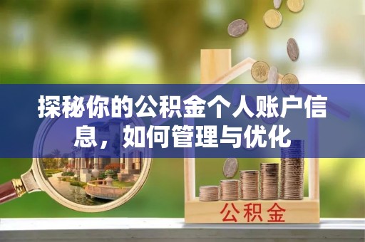 桐梓探秘你的公积金个人账户信息，如何管理与优化