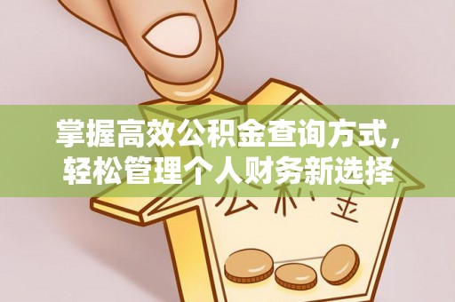 桐梓掌握高效公积金查询方式，轻松管理个人财务新选择