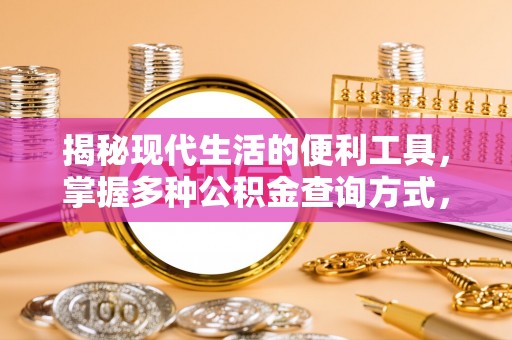 桐梓揭秘现代生活的便利工具，掌握多种公积金查询方式，让财富管理更轻松