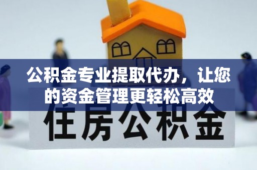 桐梓公积金专业提取代办，让您的资金管理更轻松高效