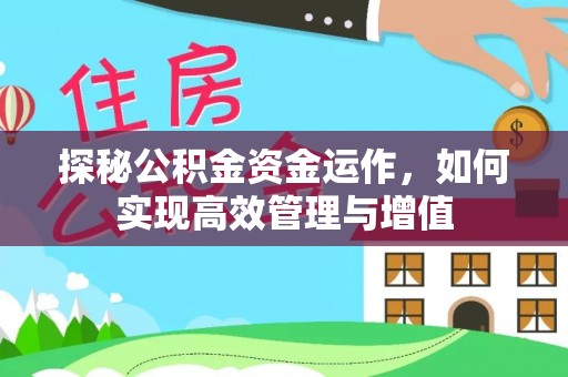 桐梓探秘公积金资金运作，如何实现高效管理与增值